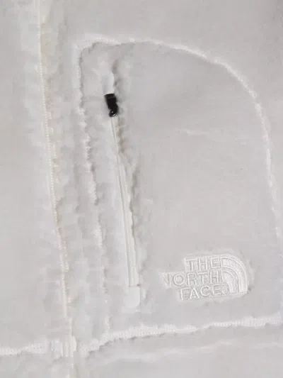 The North Face Fleece Jacket With High Collar And Pockets In Neutral