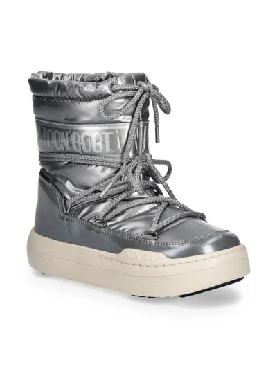 Moon Boot Park Boots In Silver