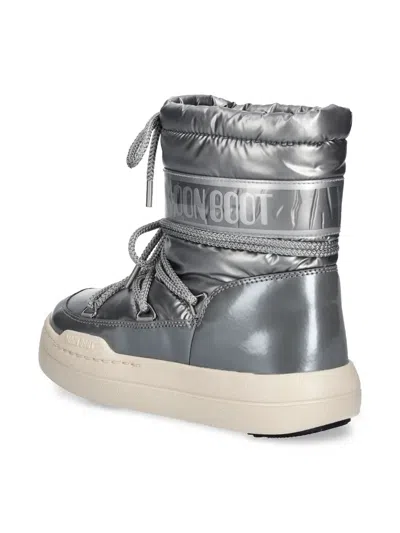 Moon Boot Park Boots In Silver