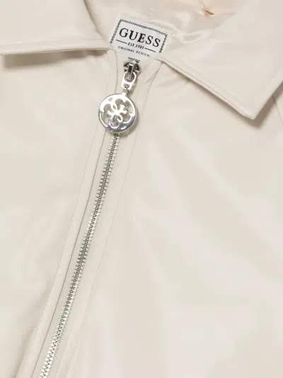 Guess Raglan-sleeves Jacket In Neutral