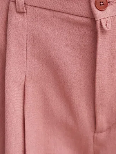 Drykorn Pleated-front Shorts In Pink
