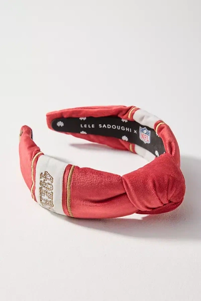 Lele Sadoughi Nfl Headband In Red