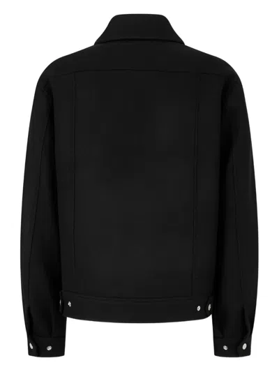 Studio Tomboy Zip-up Wool Jacket In Black