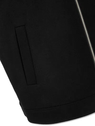 Studio Tomboy Zip-up Wool Jacket In Black