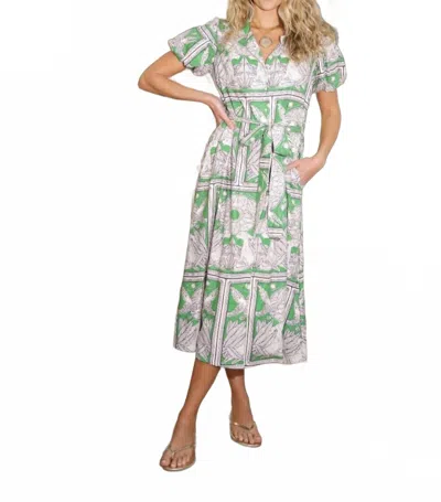 Tarun Fab & Tex Alexandra Midi Dress In Cleopatra In Multi