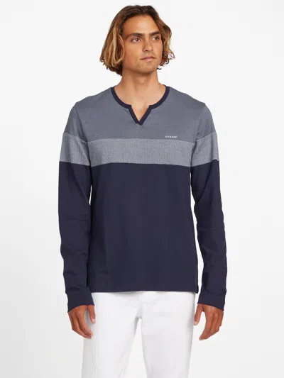 Guess Factory Stetson Split Long-sleeve Tee In Multi