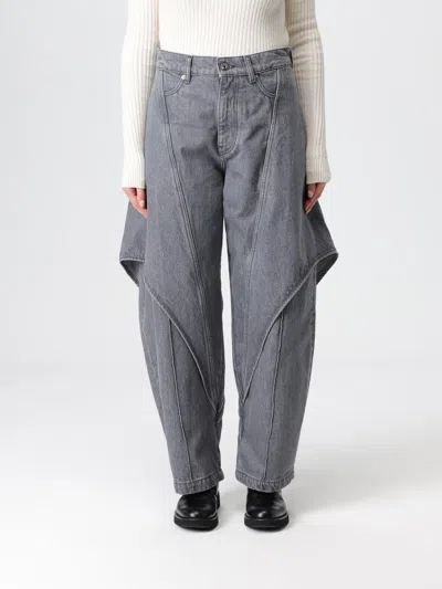 Jw Anderson "sculptural" Jeans In Gray