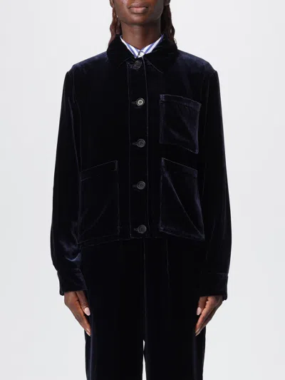 Aspesi Button-down Long-sleeved Casual Jacket In Black