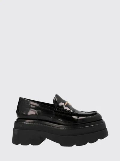 Alexander Wang ‘carter' Logo Leather Platform Loafers In Black