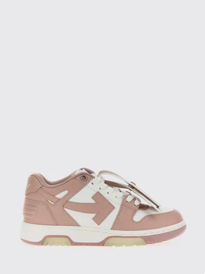 Off-white 30mm Out Of Office Leather Sneakers In Pink