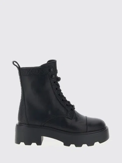 Tory Burch Amphibian Boots With Chunky Sole And Pull Tab In Black