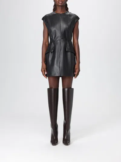 Sportmax Sleeveless Nappa Dress In Black