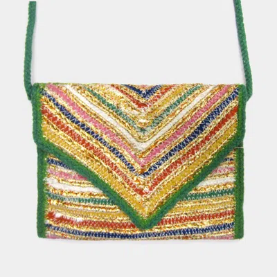 Fashnzfab Colorful Pattern Fabric Crossbody Bag In Multi