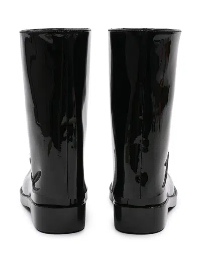 Karl Lagerfeld Slip-on Boots In Black