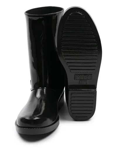 Karl Lagerfeld Slip-on Boots In Black