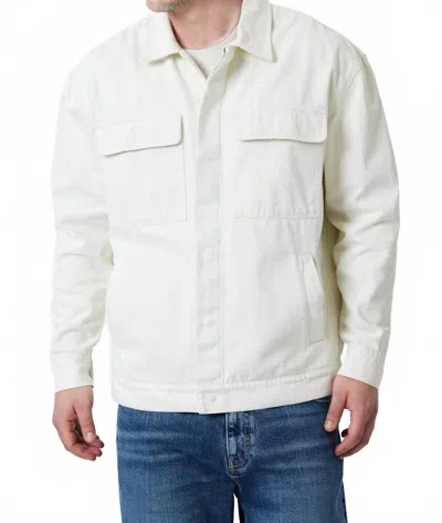 Mavi Double Pocket Overshirt In Antique White