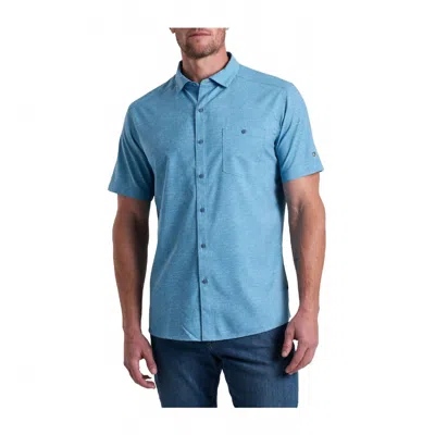 Kuhl Persuadr Short Sleeve Button Down In Blue Chalk In Blue