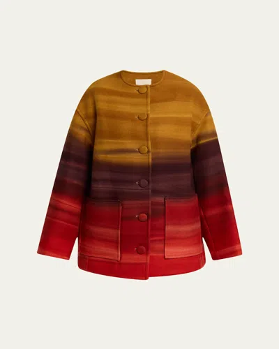 Ulla Johnson Ambrose Wool Meton Coat Agate In Brown