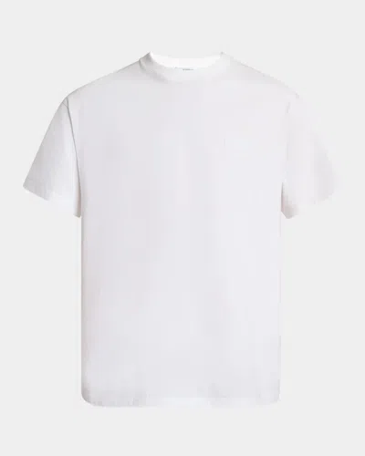 Givenchy Men White Crew Neck T-shirt With Logo On Front And Back In Cotton Man In White