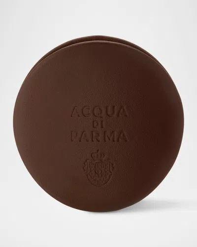 Acqua Di Parma Dark Brown Leather And Azure Car Diffuser Case