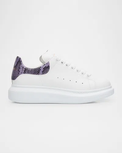 Alexander Mcqueen Oversized Sneakers Featuring Platform Sole In White