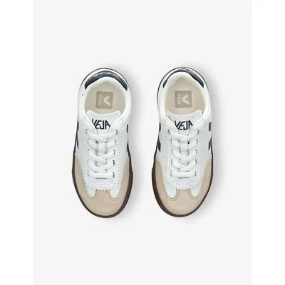 Veja Leather Volley Sneakers In Gray