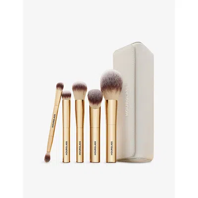 Hourglass Face And Eye Travel Brush Set In Gold