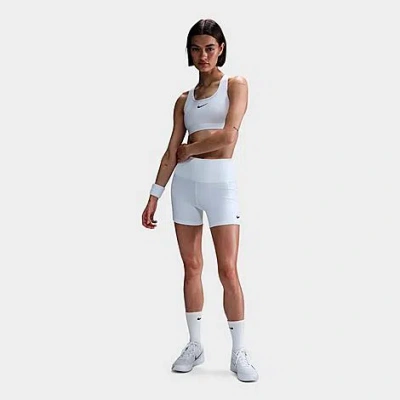 Nike Swoosh Womens Medium Support Sports Bra Dx6821 In White