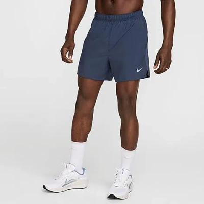 Nike Dri-fit Challenger 5-inch Brief Lined Shorts In Gray