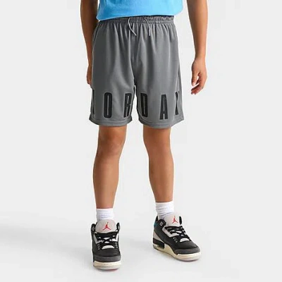 Jordan Big Kids Courtyard Mesh Shorts In Gray