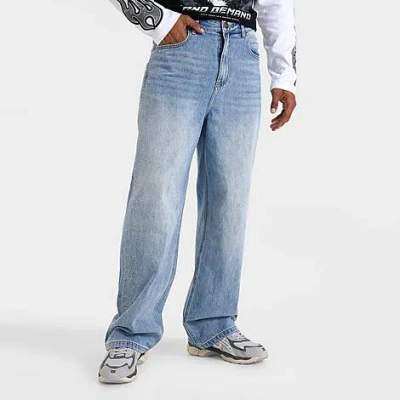 Supply & Demand Men's Rhinestone Relaxed Denim Jeans