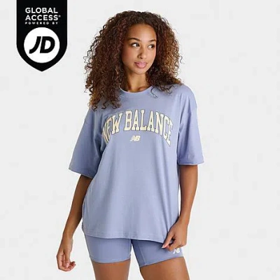 New Balance Women's Collegiate Oversized T-shirt In Multi