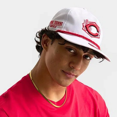 New Era Cincinnati Reds Mlb The Golfer Team Text Snapback Hat In White