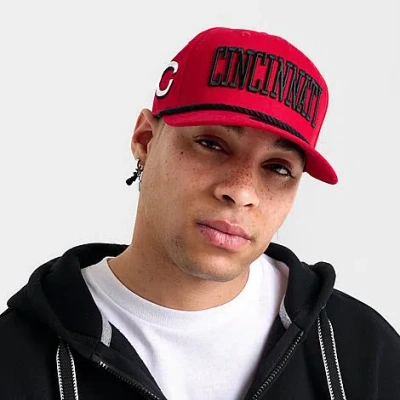 New Era Cincinnati Reds Mlb 9seventy Rope Stretch-snap Snapback Hat In Red