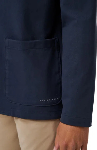 Travismathew Foggy Vista Sweatshirt Sport Coat In Blue