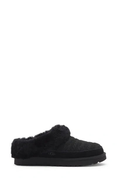 Ugg ® Clette Genuine Shearling Lined Indoor/outdoor Slipper In Black