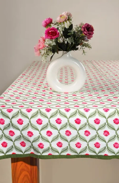 Tiramisu Print Cotton Tablecloth In Multi