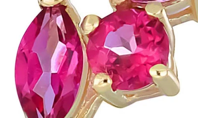Bony Levy Color Pink Topaz Stackable Ring In Gold