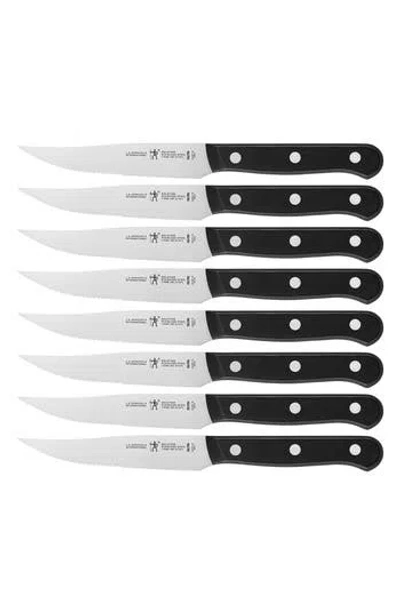 Henckels Cutlery Henckels Solution 8-piece Steak Knife Set In Black