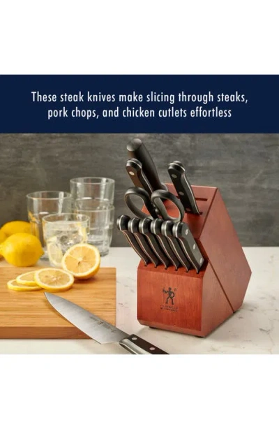 Henckels Cutlery Henckels Solution 8-piece Steak Knife Set In Black