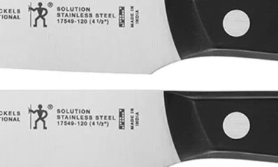 Henckels Cutlery Henckels Solution 8-piece Steak Knife Set In Black