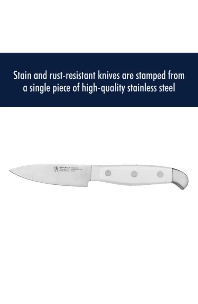 Henckels Cutlery Statement 15-piece Knife Block Set In White