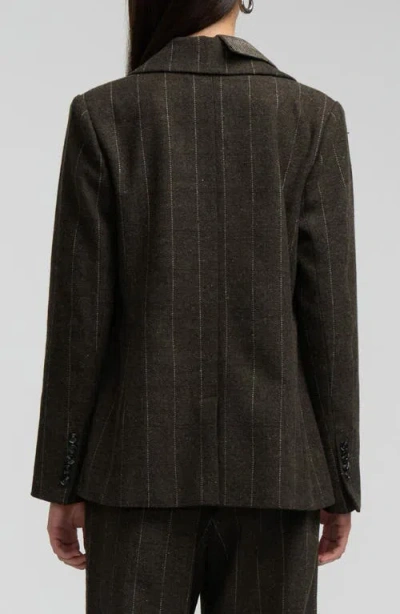 Nvlt Double Lapel Tweed Blazer In Multi