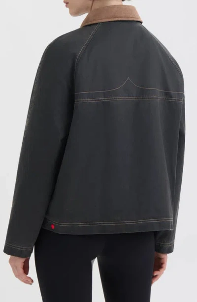 Hunter Bex Washed Wax Hunting Jacket In Black