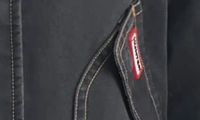 Hunter Bex Washed Wax Hunting Jacket In Black