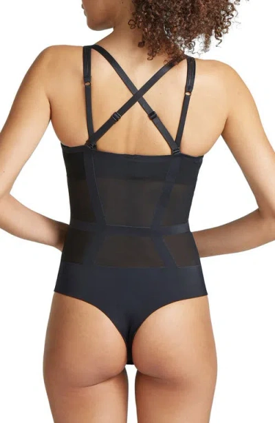 Commando Luxe Control Bodysuit In Black