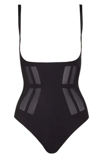 Commando Luxe Control Bodysuit In Black