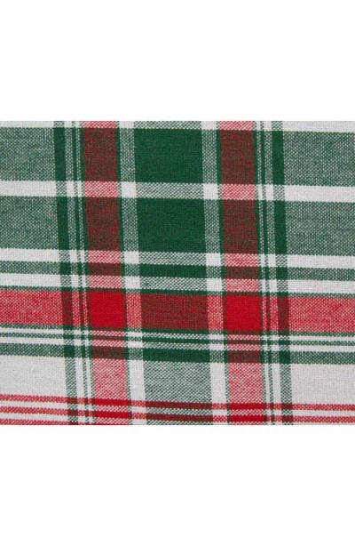 Design Imports Yuletide Plaid Round Tablecloth In Multi