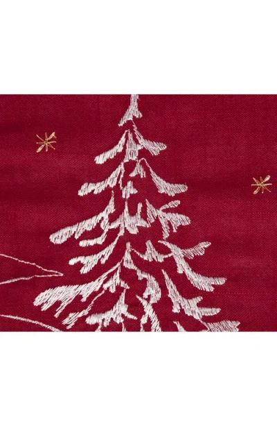 Design Imports Embroidered Square Table Topper In Multi