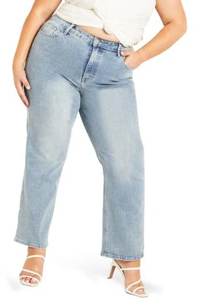 City Chic Ayesha Jeans In Blue